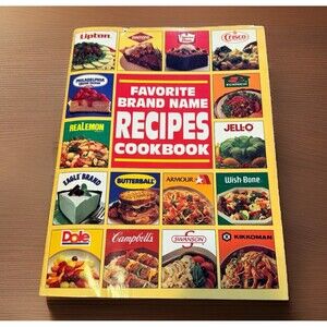 Vintage 1991 Favorite Brand Name Recipes Cookbook Cooking Cook Book